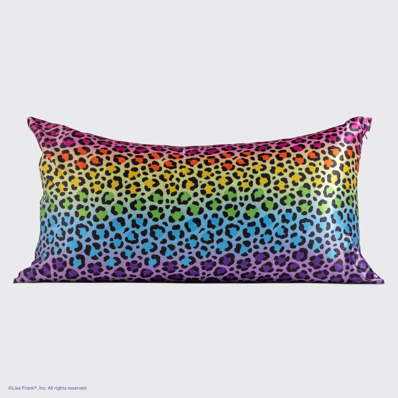 Lisa Frank x Kitsch Satin Pillowcase in Rainbow Leopard 4 Pack - King