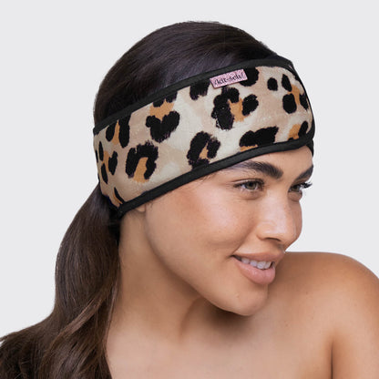 Leopard Microfiber Spa Headband