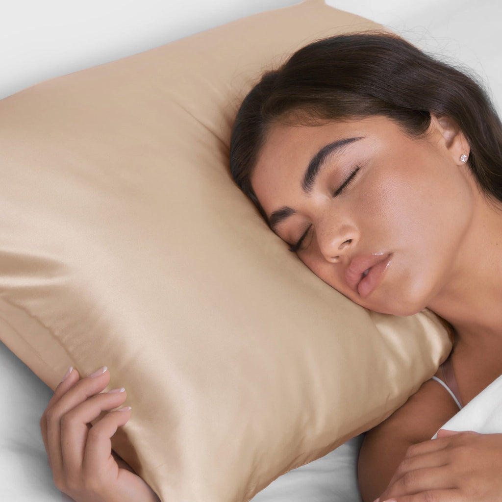 Satin Pillowcase in Champagne 2 Pack