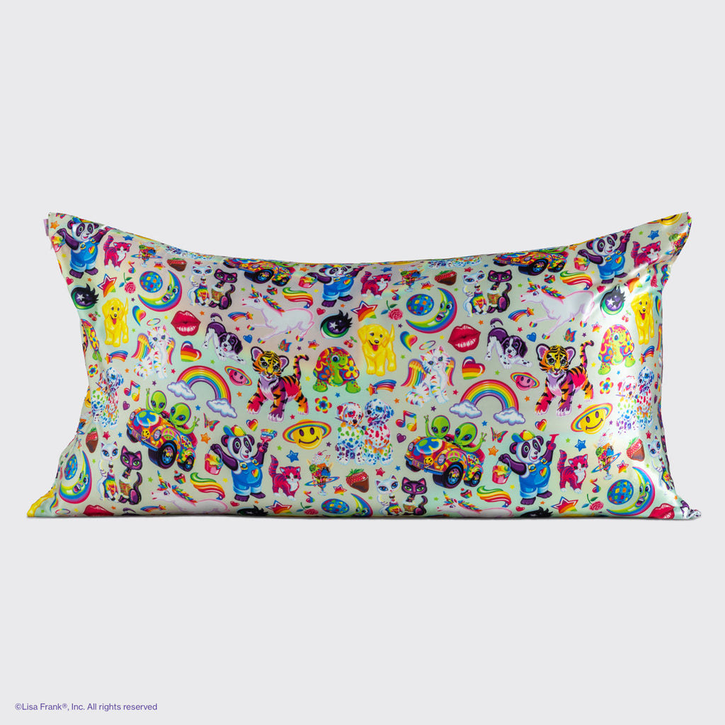 Lisa Frank x Kitsch Satin Pillowcase in The Fantastic World of Lisa Frank 2 Pack - King