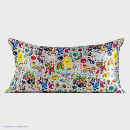 Lisa Frank x Kitsch Satin Pillowcase in The Fantastic World of Lisa Frank 2 Pack - King