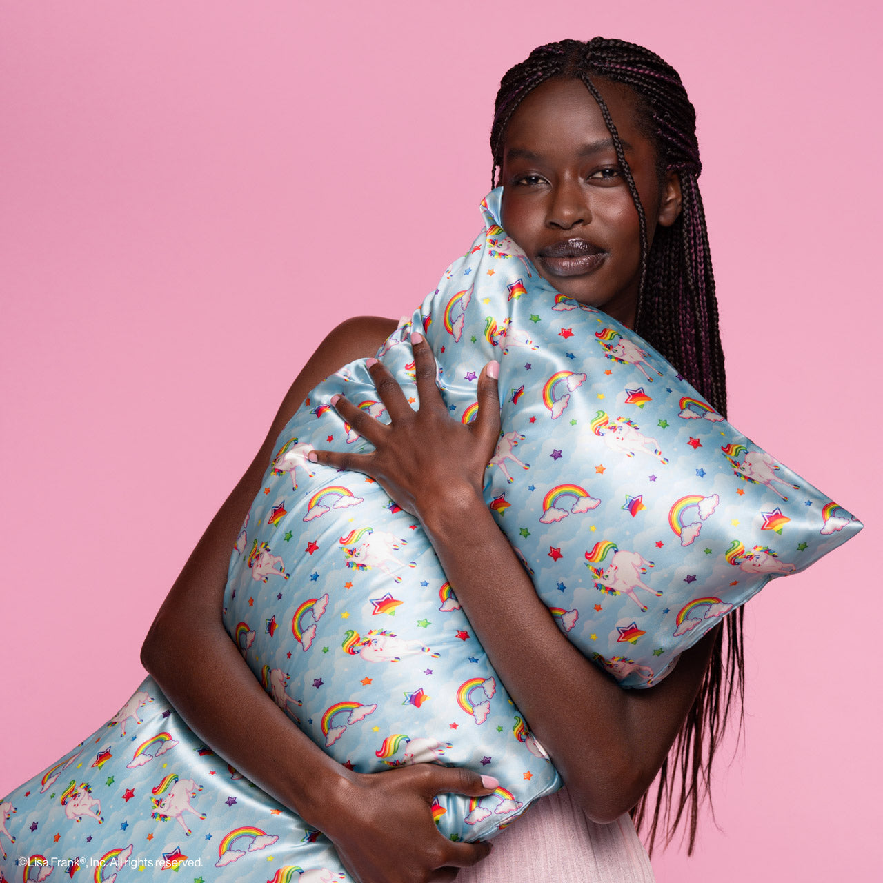 Lisa Frank x Kitsch Satin Pillowcase in Markie™ 2 Pack - King