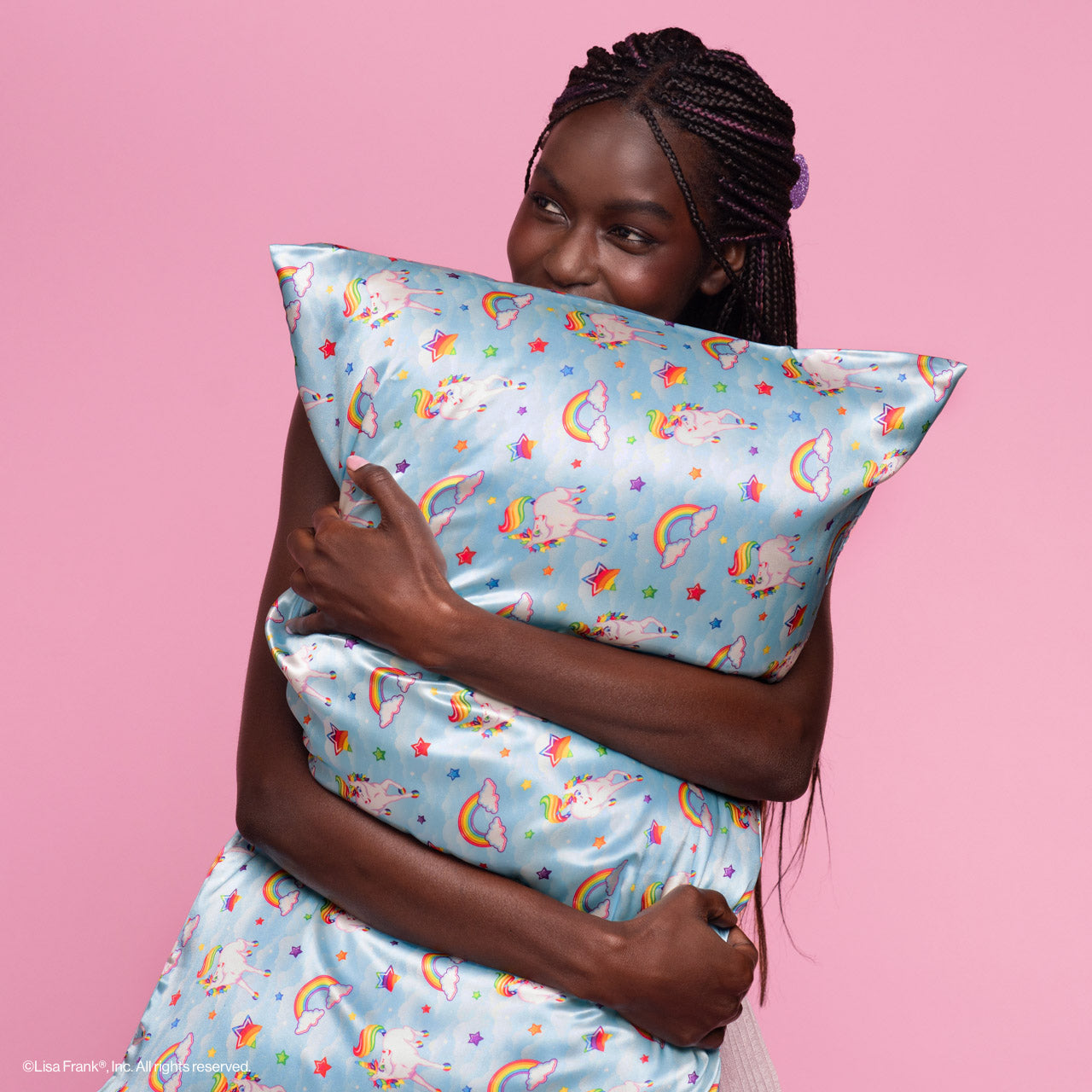 Lisa Frank x Kitsch Satin Pillowcase in Markie™ 2 Pack - King