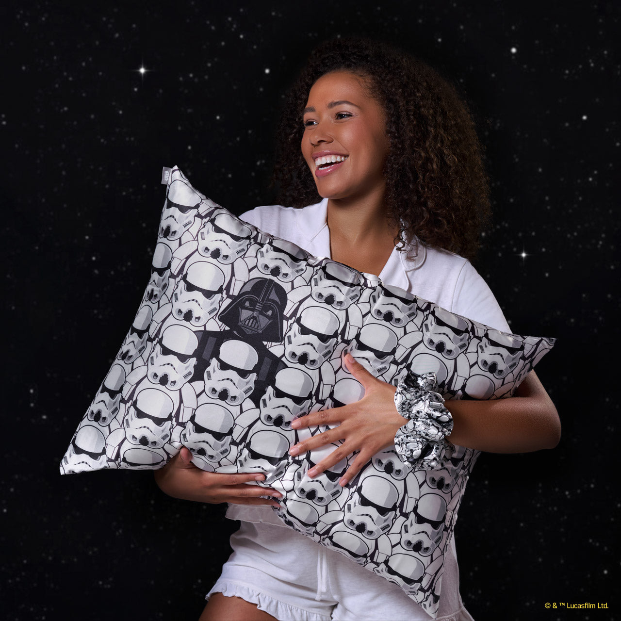 Star Wars™ & Kitsch Satin Pillowcase in Darth Vader & Stormtroopers 4 Pack