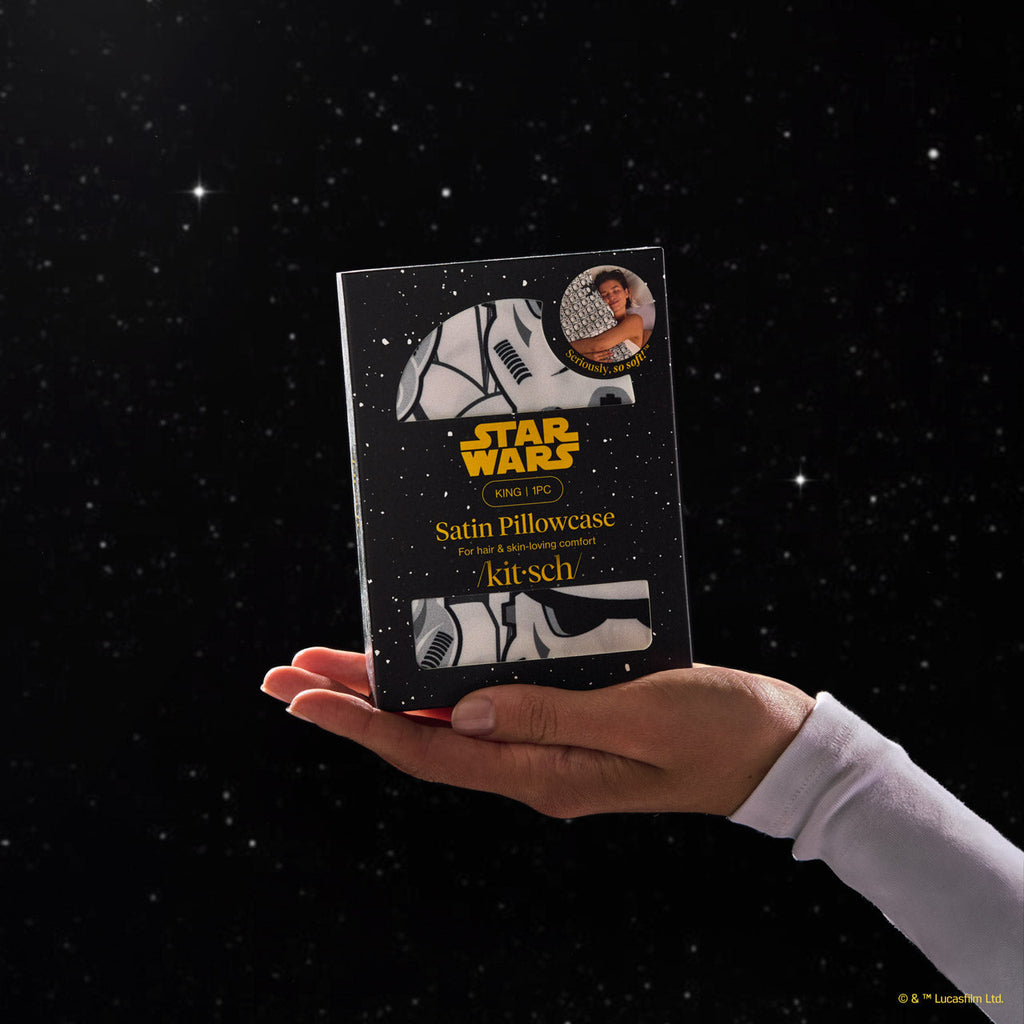 Star Wars™ & Kitsch Satin Pillowcase in Darth Vader & Stormtroopers 4 Pack - King
