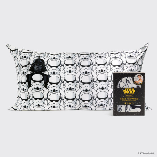 Star Wars™ & Kitsch Satin Pillowcase in Darth Vader & Stormtroopers 2 Pack - King