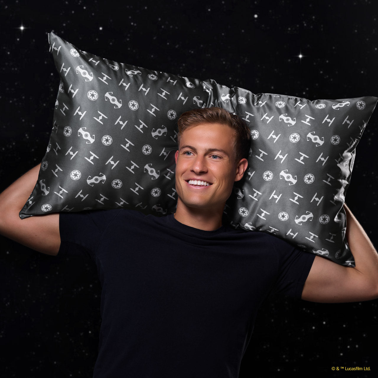 Star Wars™ & Kitsch Satin Pillowcase in Galactic Empire 4 Pack - King
