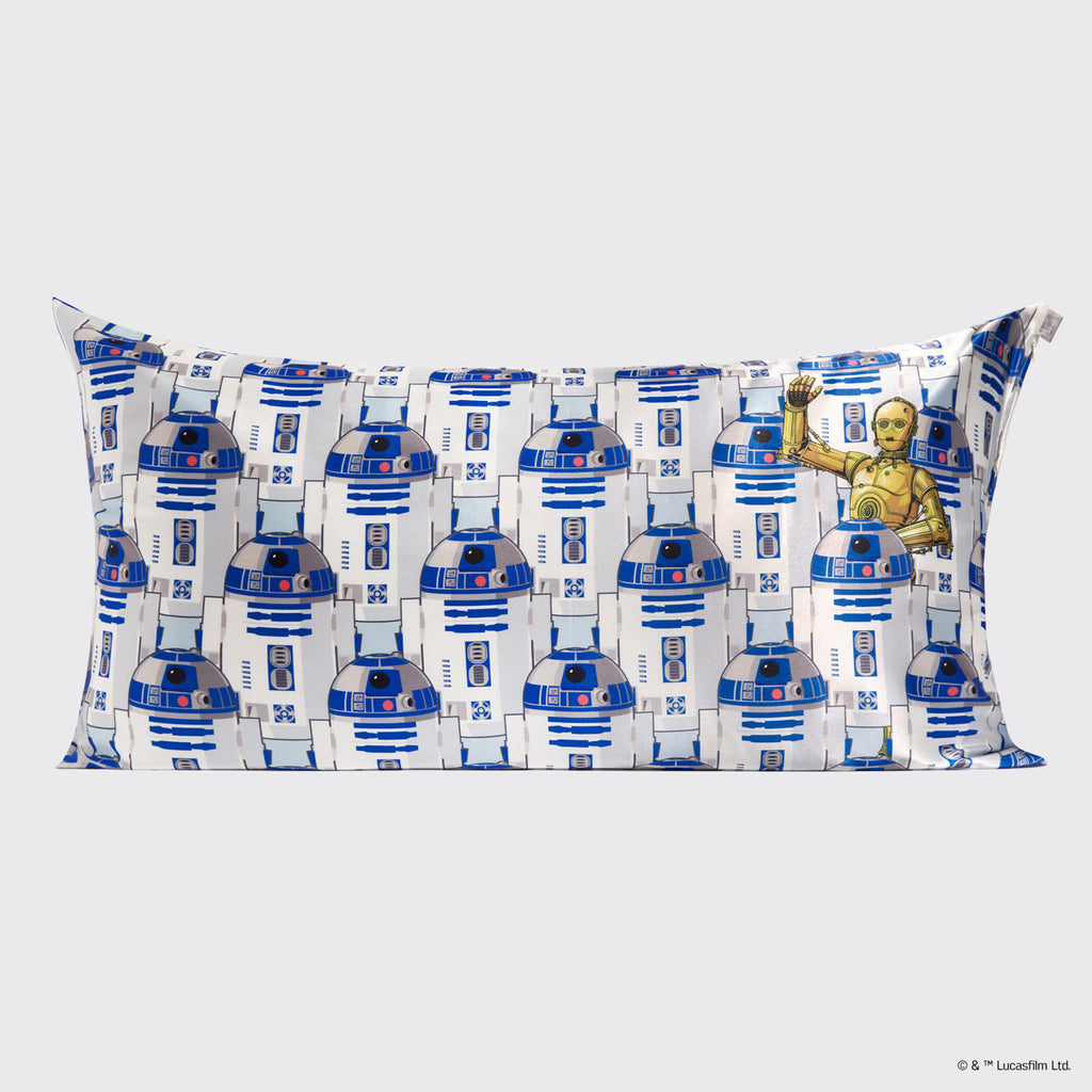 Star Wars™ & Kitsch Satin Pillowcase in R2-D2 & C-3PO 4 Pack - King
