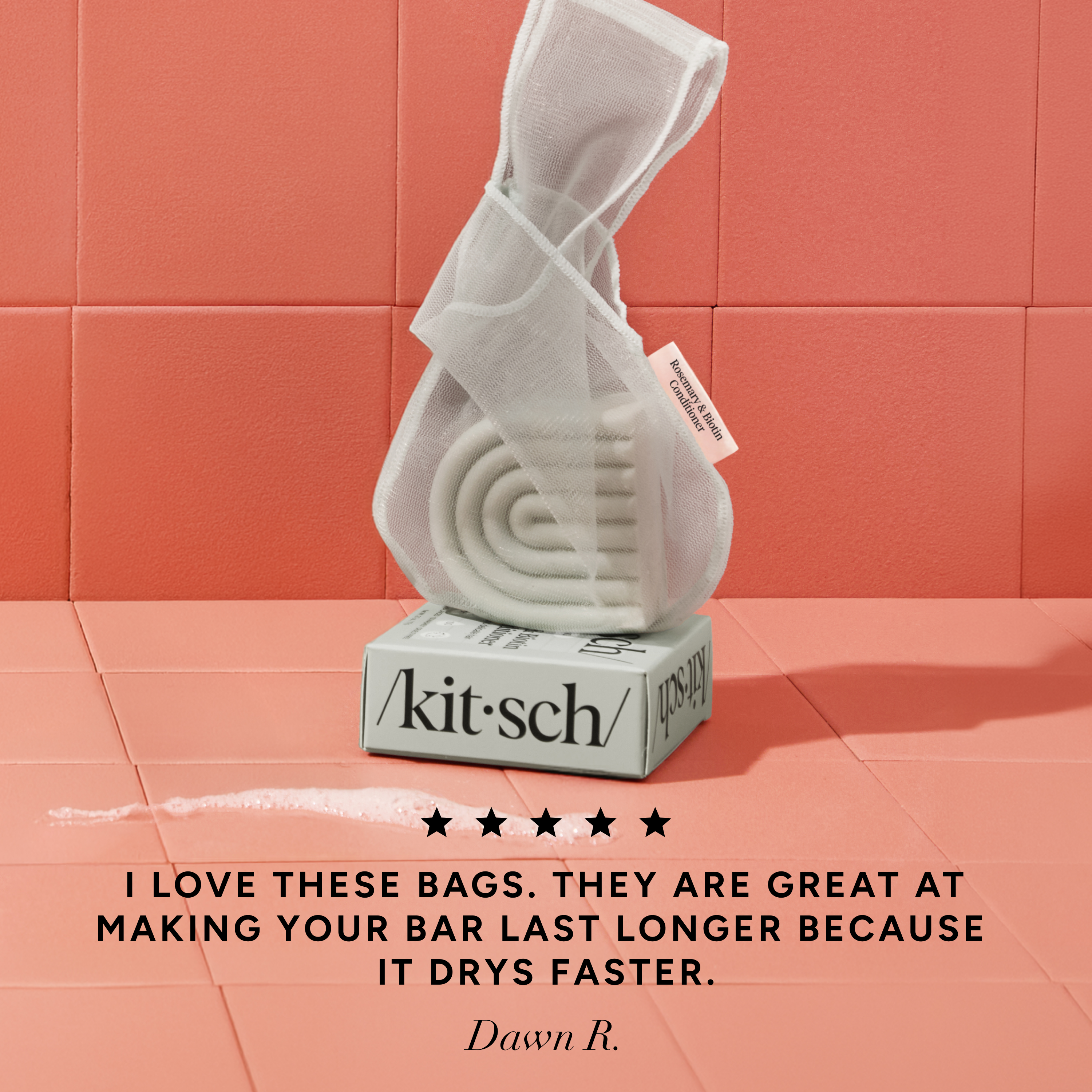 Kitsch Bar Saver Bag - ROSEMARY & BIOTIN Conditioner