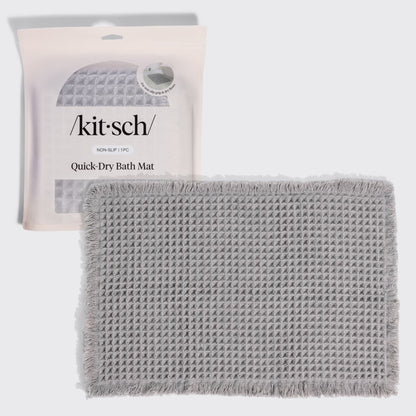 Gray Quick-Dry Bath Mat