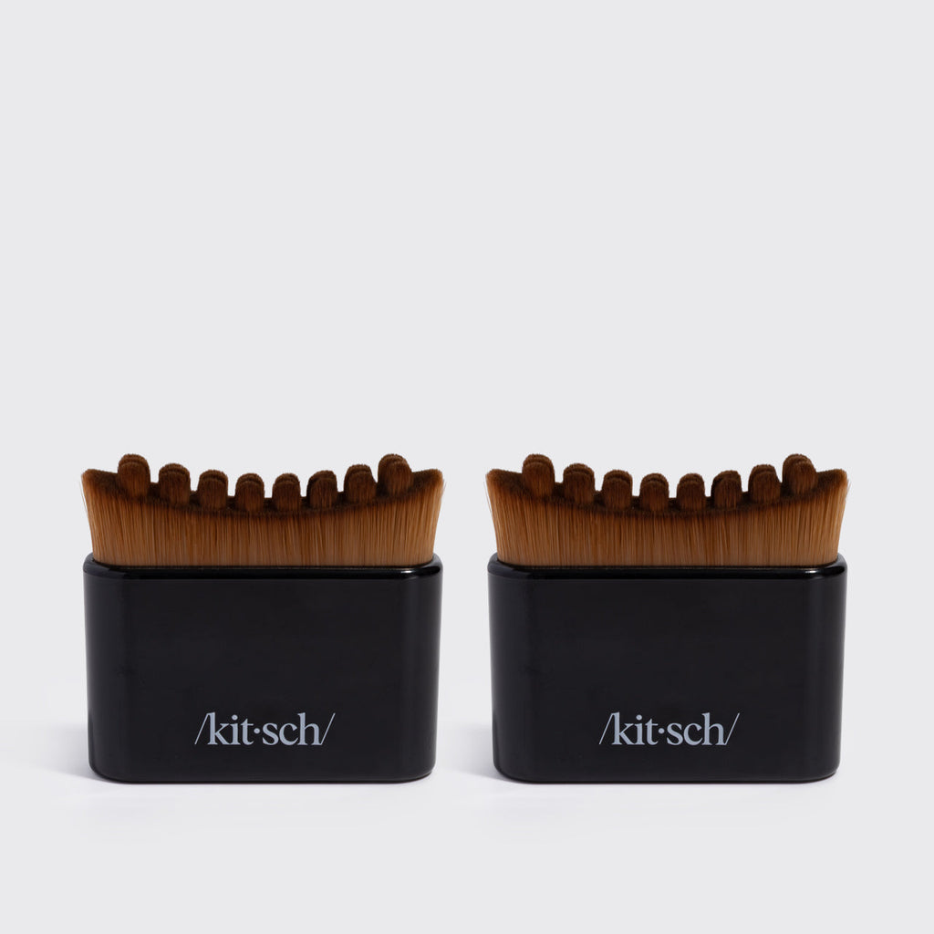 Black Lymphatic Contour Face Brush - 2 Pack