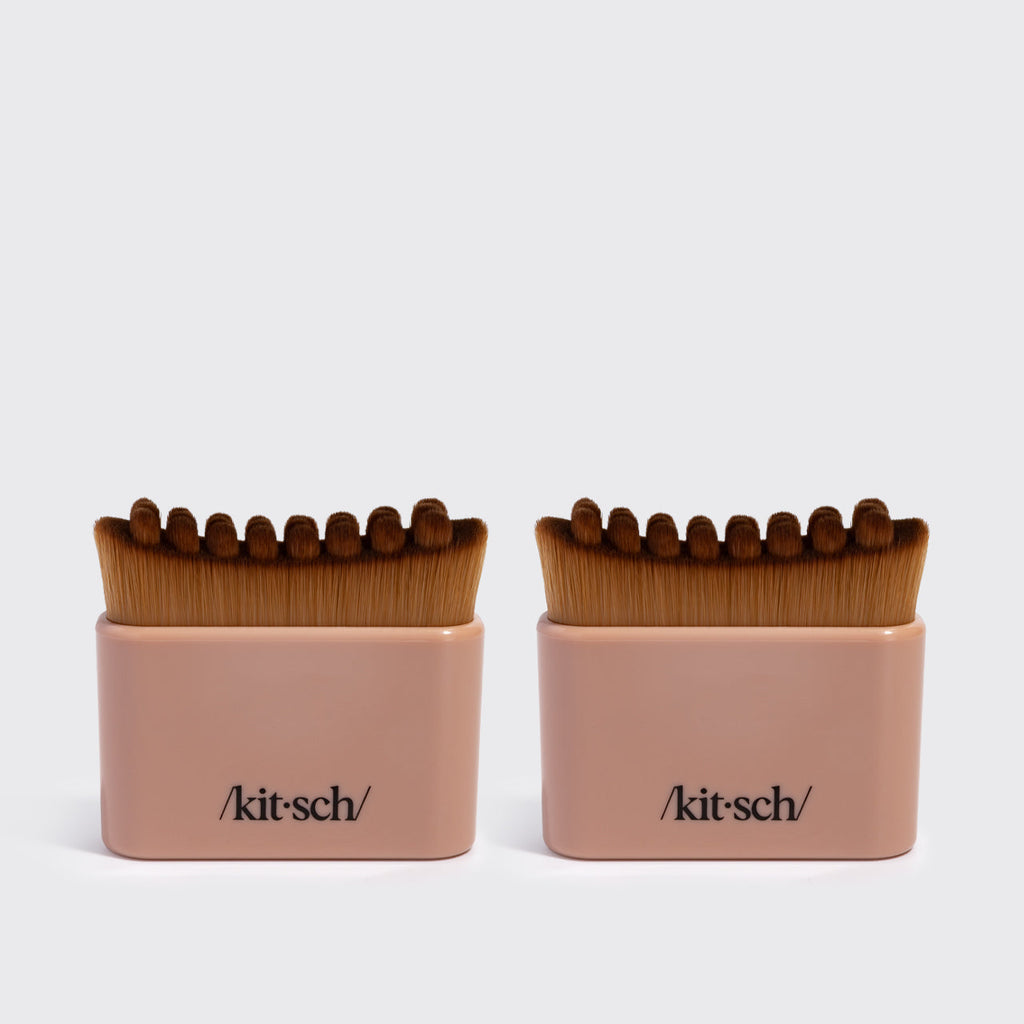 Terracotta Lymphatic Contour Face Brush - 2 Pack