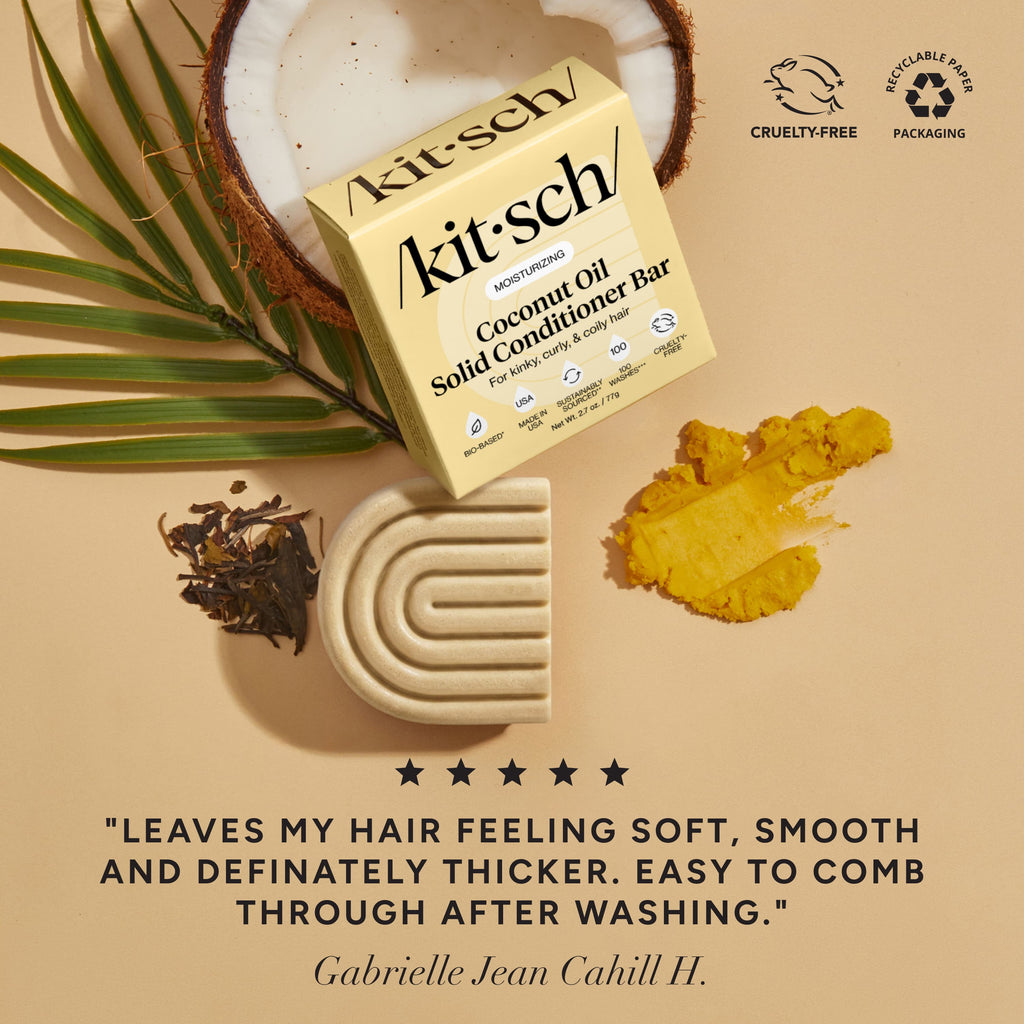 Moisturizing Coconut Oil Black Self Draining Soap Dish Bundle