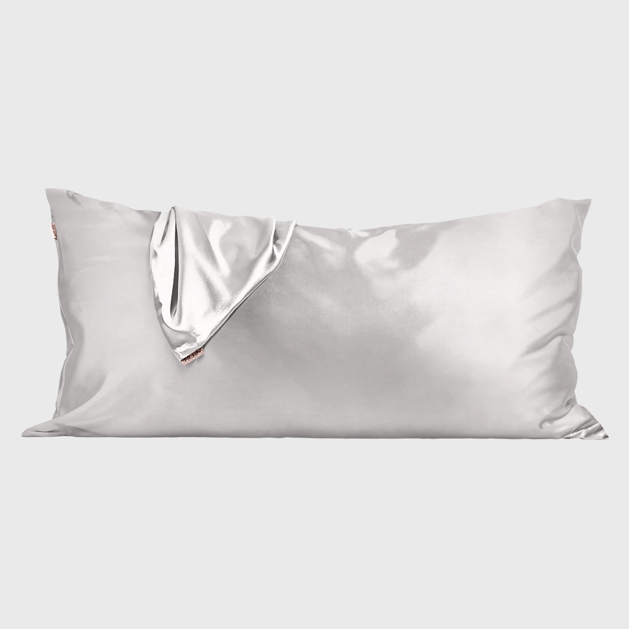Satin Pillowcase in Silver 4 Pack - King