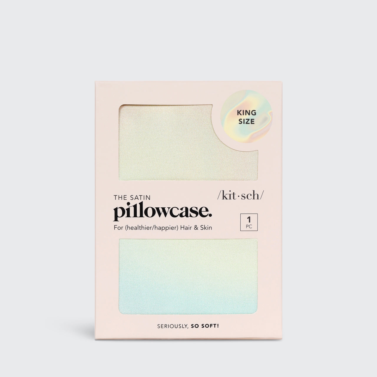 Satin Pillowcase in Aura 4 Pack - King