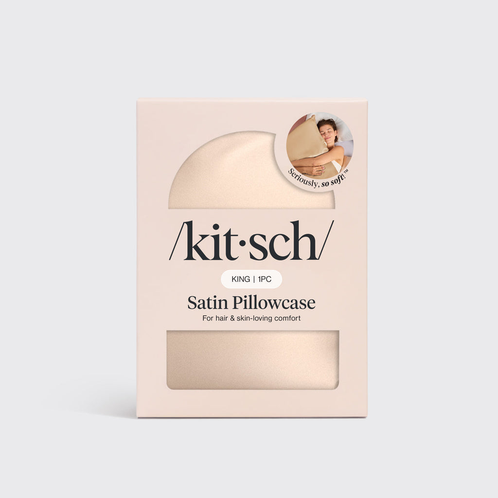 Satin Pillowcase in Champagne 4 Pack - King
