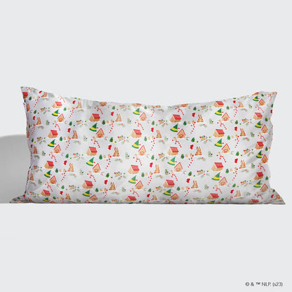Kitsch x elf Satin Pillowcase in Periwinkle Christmas - King