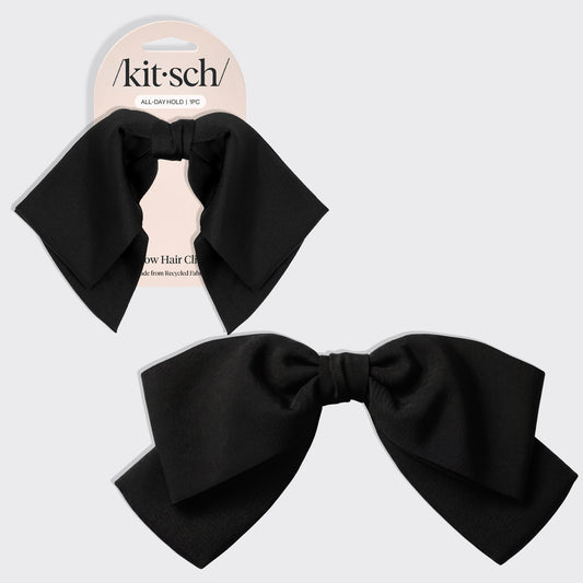 Black Bow Hair Clip