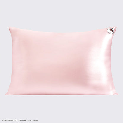 Kitsch x Hello Kitty Satin Pillowcase in Pink Hello Kitty Face