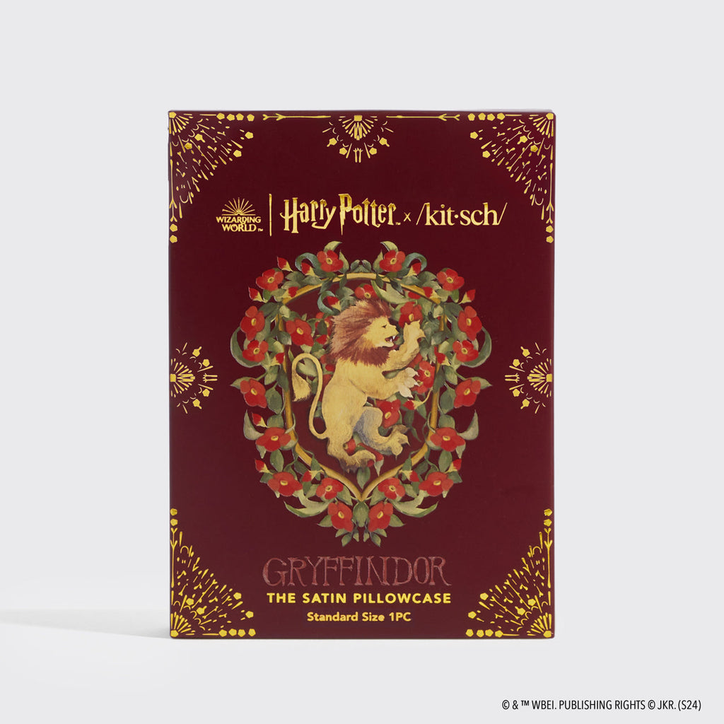 Kitsch x Harry Potter Satin Pillowcase in Gryffindor 4 Pack