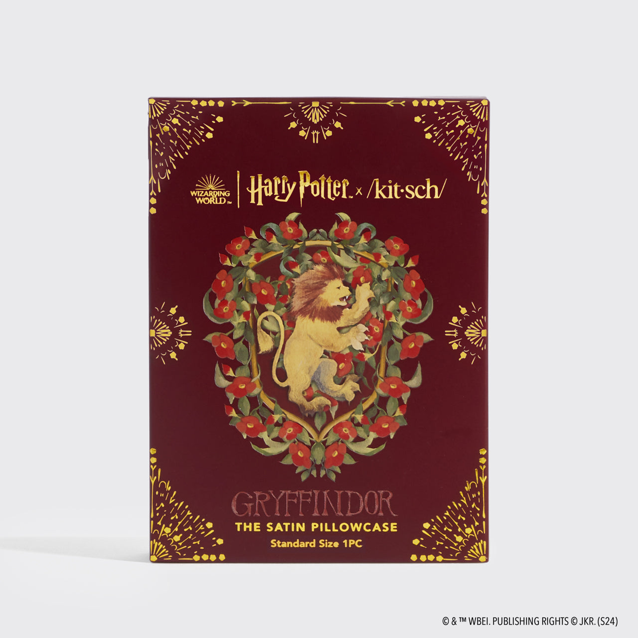 Kitsch x Harry Potter Satin Pillowcase in Gryffindor 4 Pack