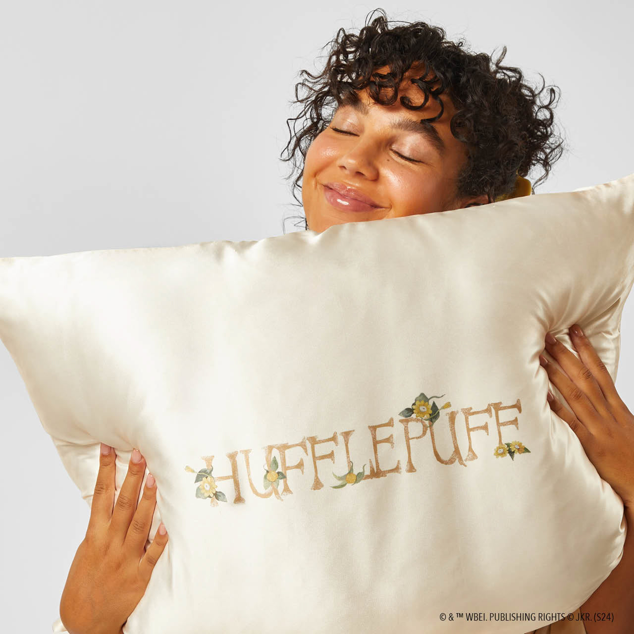 Kitsch x Harry Potter Satin Pillowcase in Hufflepuff 4 Pack - King