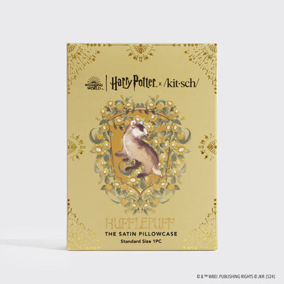Kitsch x Harry Potter Satin Pillowcase in Hufflepuff 4 Pack