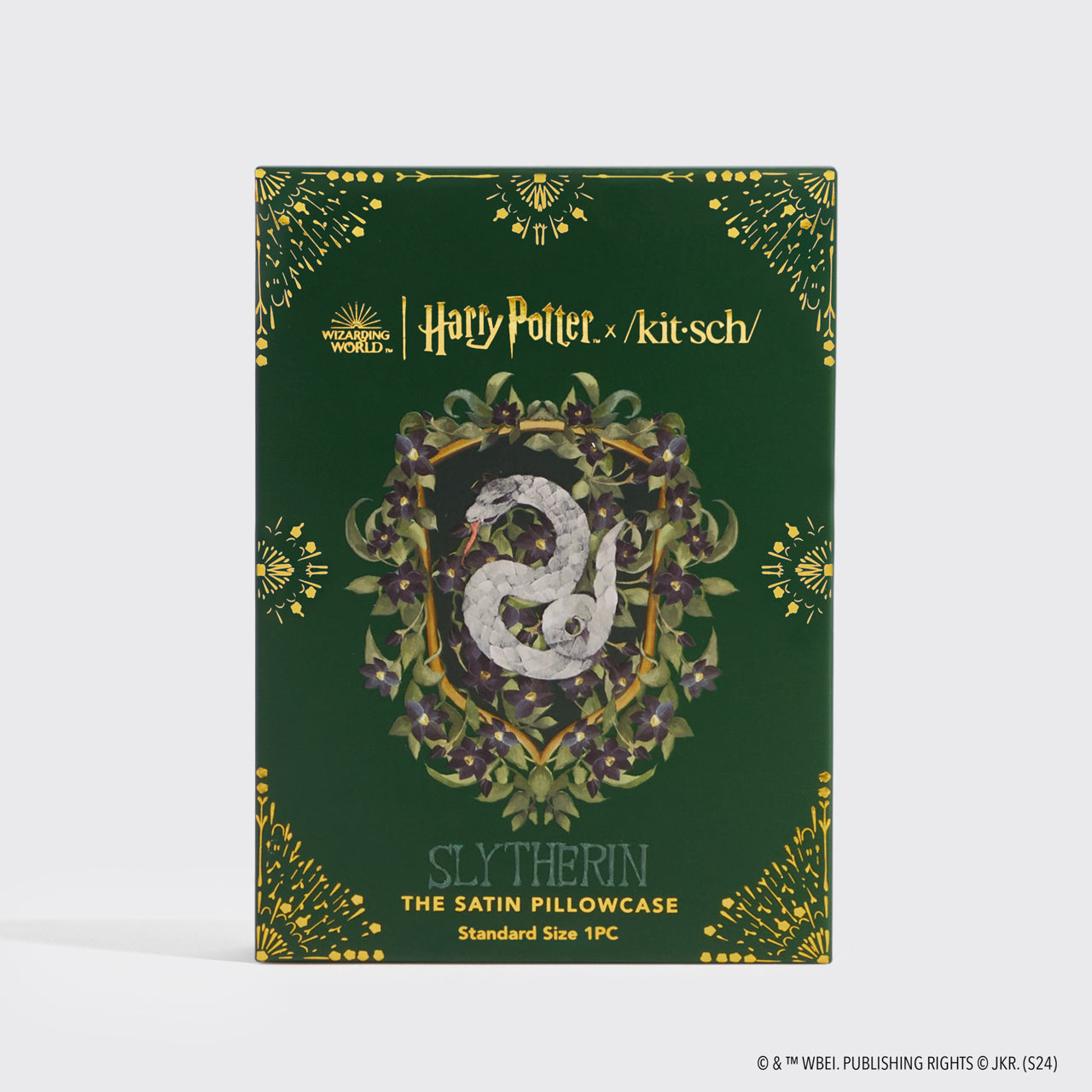 Kitsch x Harry Potter Satin Pillowcase in Slytherin 4 Pack