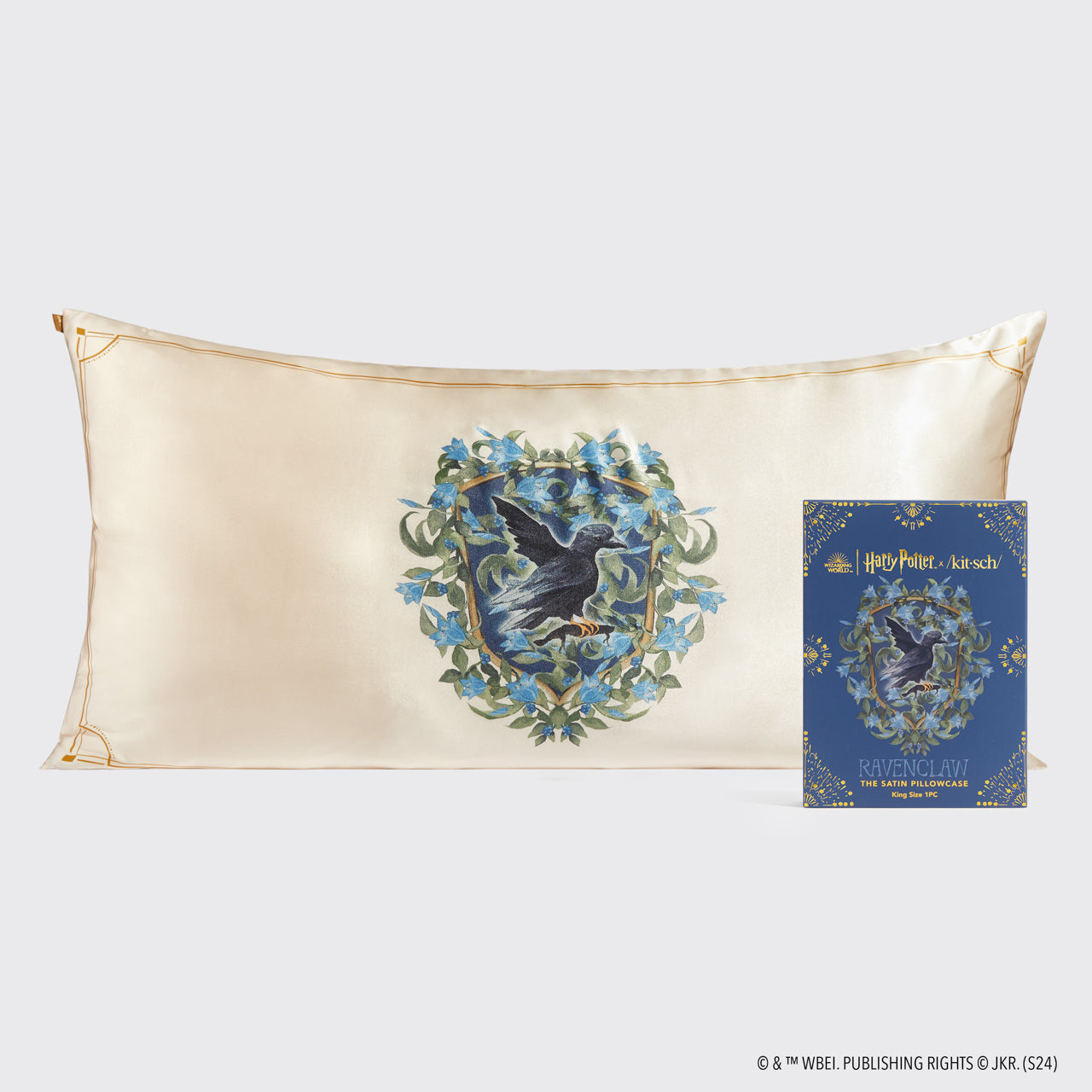 Kitsch x Harry Potter Satin Pillowcase in Ravenclaw 4 Pack - King