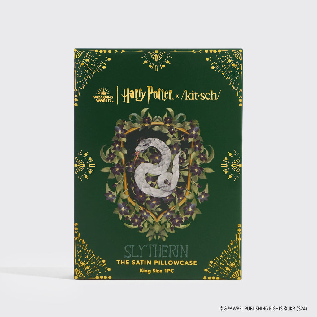 Kitsch x Harry Potter Satin Pillowcase in Slytherin 4 Pack - King