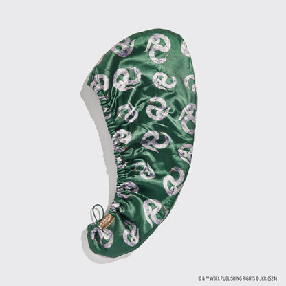 Kitsch x Harry Potter Satin Wrapped Hair Towel in Slytherin