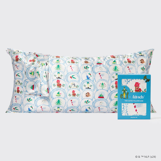 Kitsch x Elf Satin Pillowcase in North Pole - King