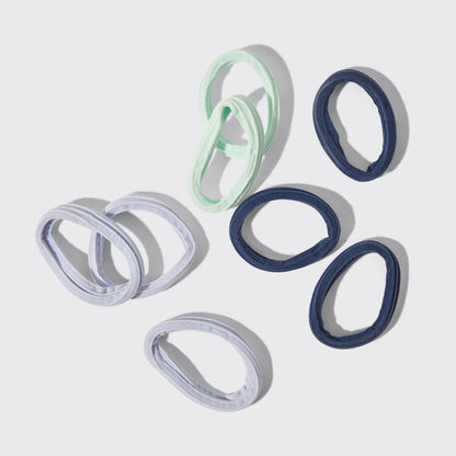 Garden Bouquet Seamless Hair Elastics 8pc Set