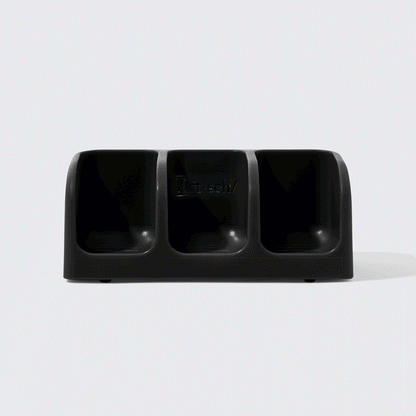 Black Self-Draining Soap Dish