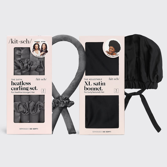 Charcoal + Black Nighttime Blowout Routine