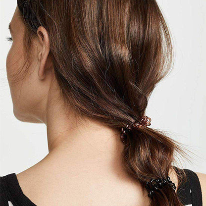 Brunette Spiral Hair Ties 8pc Set